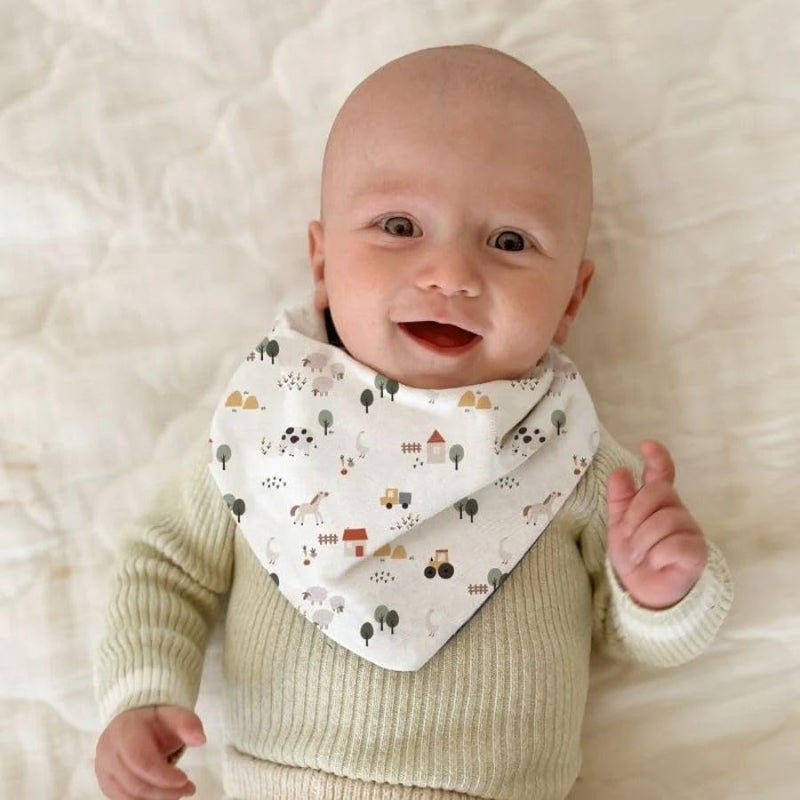 All4Ella Country Farm Bandana Bibs 2 Pack - Image 4